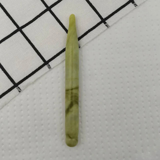 Natural Jade Stone Guasha Board Gouache Scraper For Body Acupoint Press SPA Acupuncture Skin Facial Care Massage Anti Aging Tool
