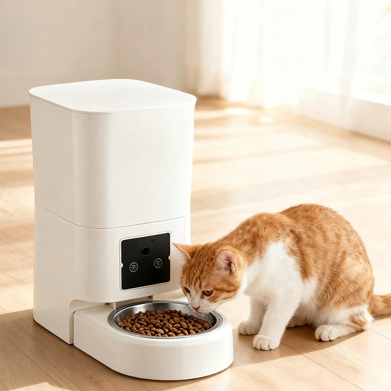 6L Smart Pet Feeder Automatic Cat Feeder Dog Slow Food Machine With Timed Quantitative Automatic Cat Food Dispenser Cat Dog Bowl