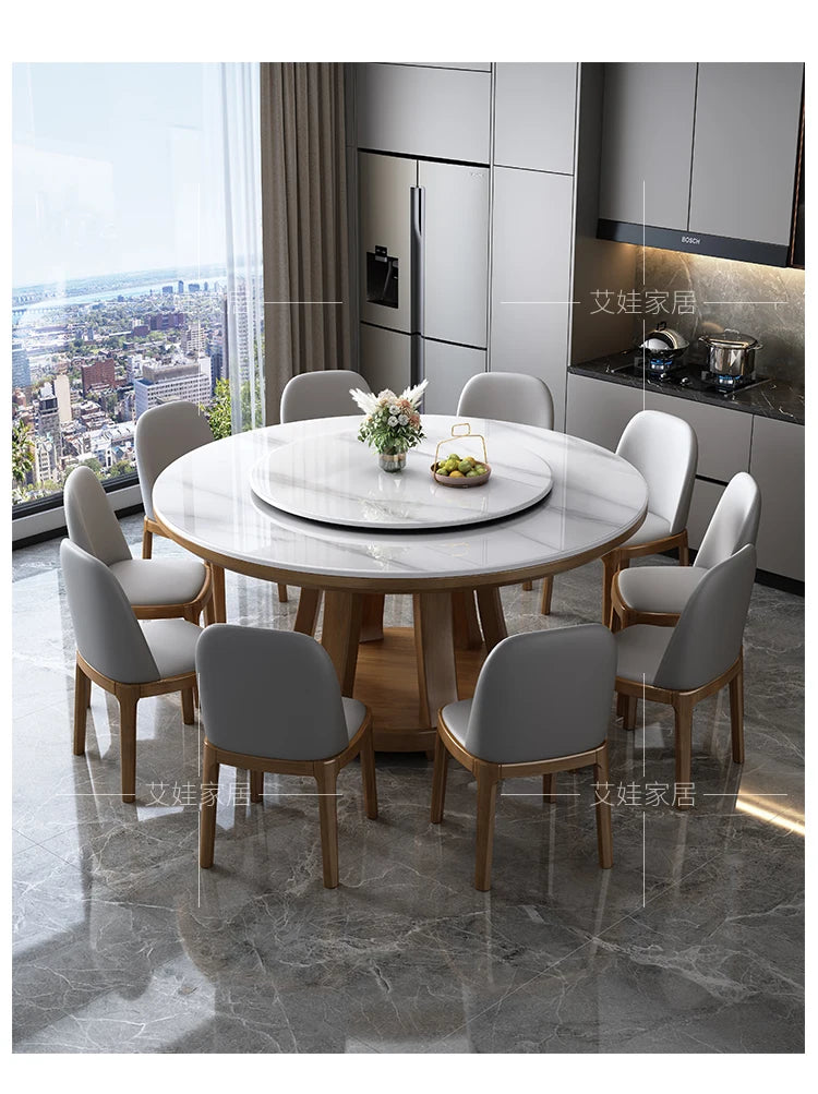 Marble Round Dining Table Nordic Luxury Style Minimalist Modern Dining Table Legs Space Savers Mesa Comedor Home Furniture