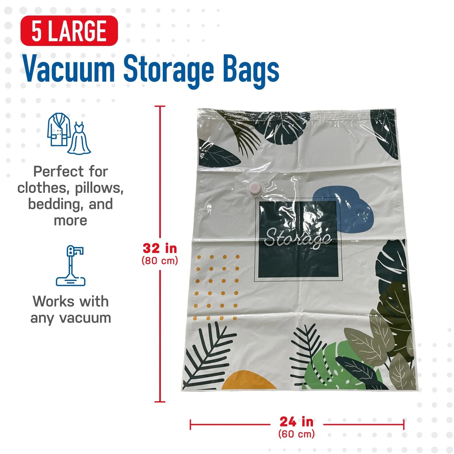 Space saver vacuum storage bags with Hand Pump for Travel Organizer Bags for Comforters, Blankets, Bedding,Packing Bags