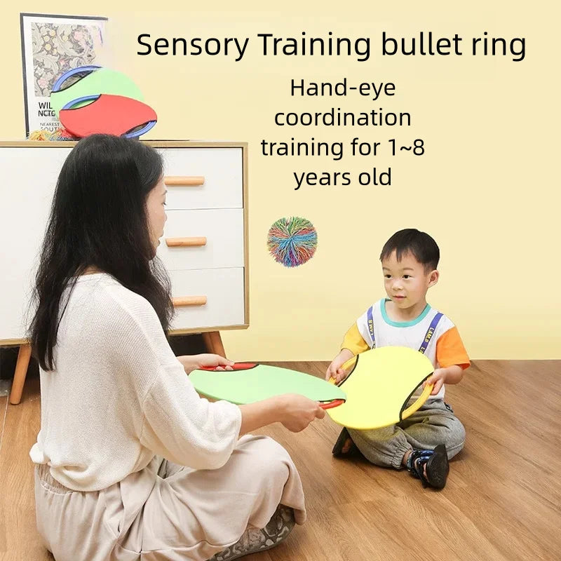 Outdoor Ball-catching Toys for Children Adults, Interactive and Cooperative Games, Elastic Disc Sports Toys Parent-child Parties