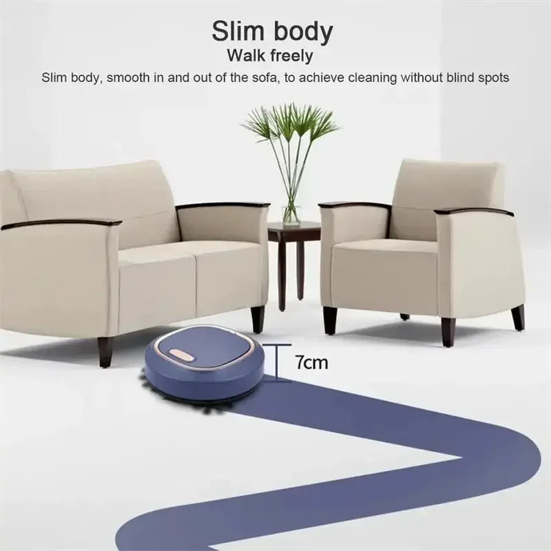 Smart Sweeping Robot Mini Silent Vacuum Cleaner Sweep Mop Brush Three-in-one Multi-function Intelligent Cleaning Machine