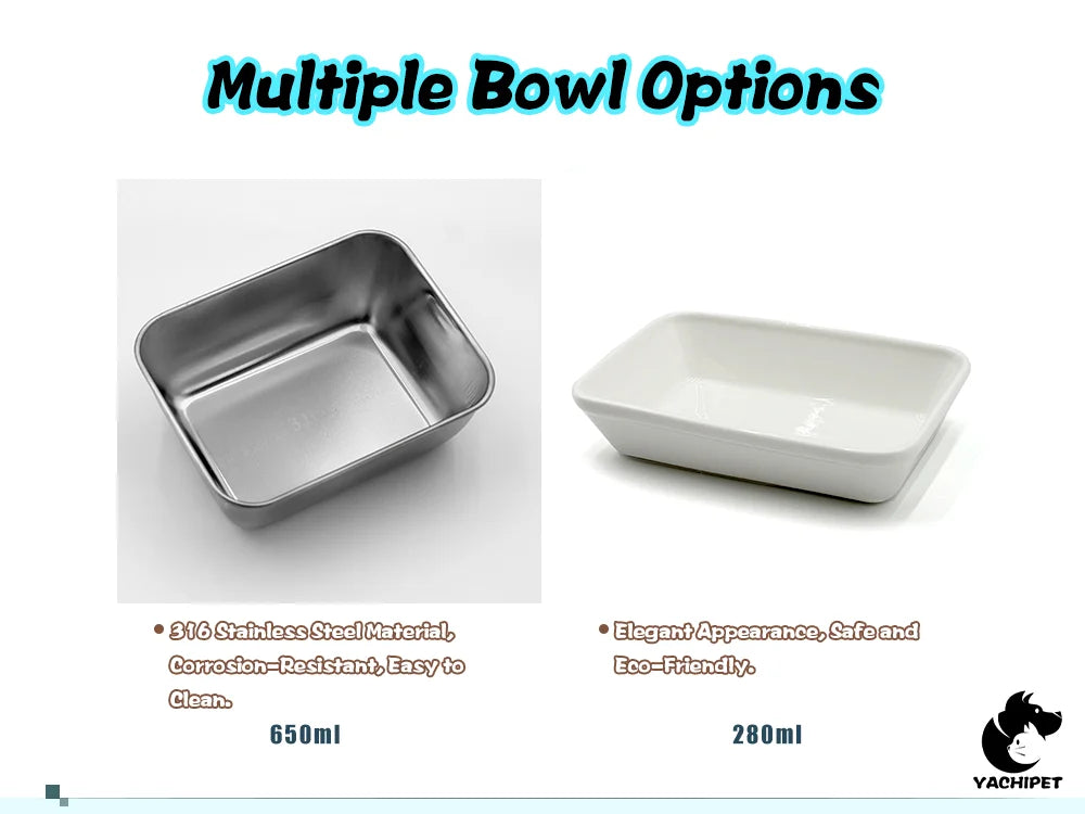 Cat Automatic Feeder Smart Infrared Auto-Opening Pet Bowl Long-lasting Energy with Sealed Lid for Home Outdoor Camping