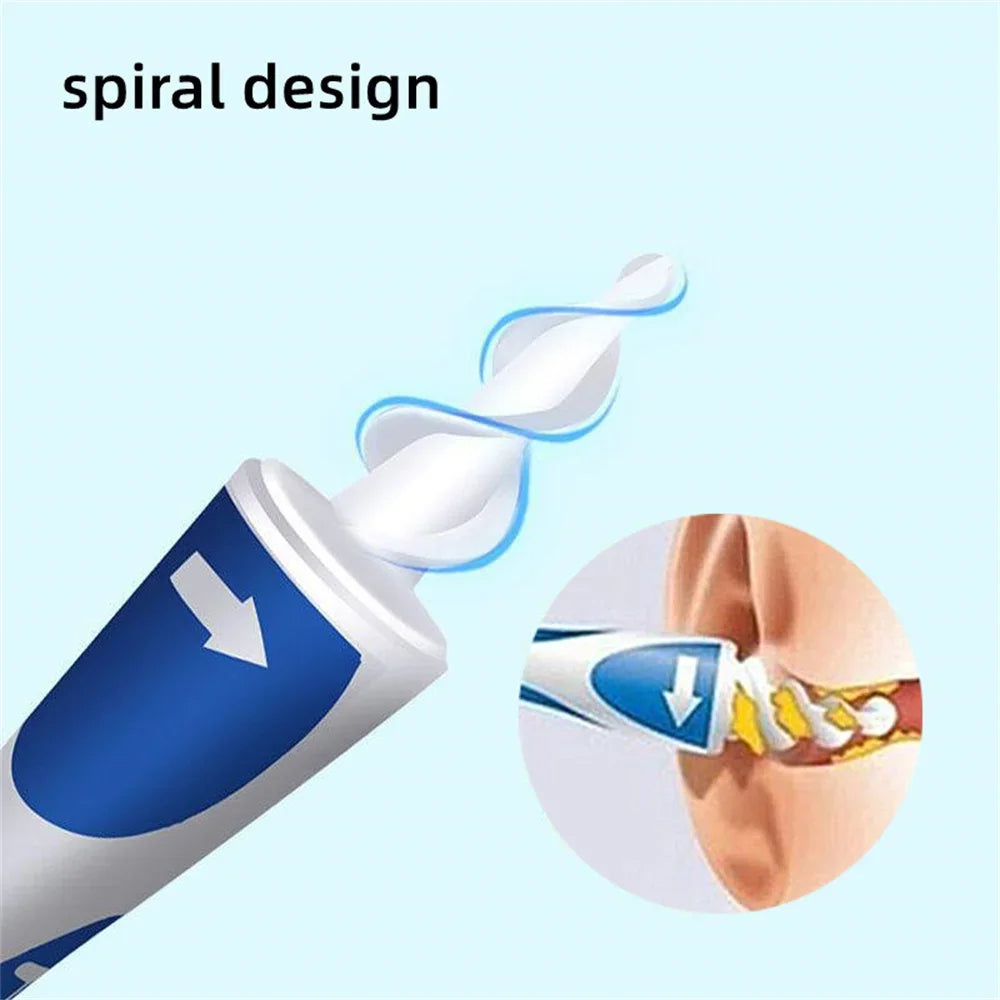 16 pcs Ear Cleaning Tools Tools Ear Scoop Cleaning Ear Wax Silicone Soft Spiral Beauty Care Gadget Portable Personal Hygiene Set
