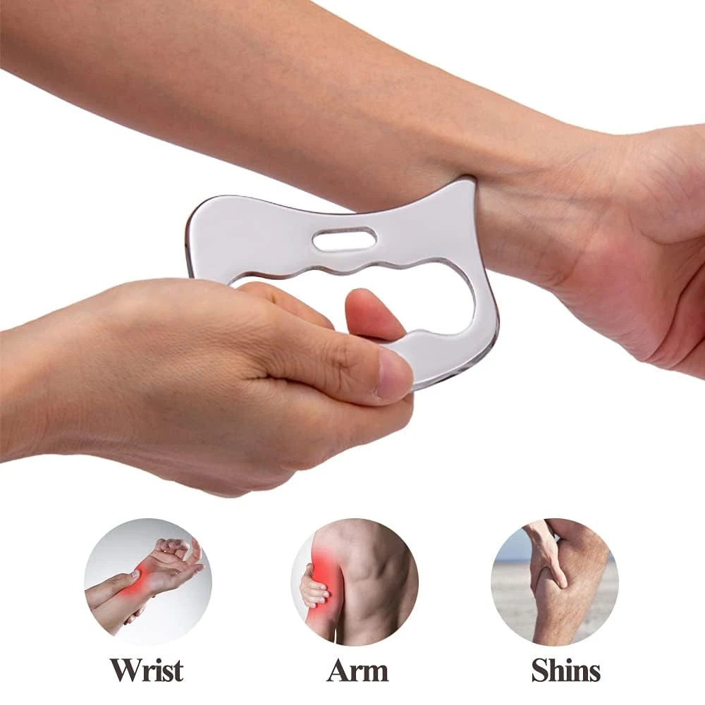 8Pcs/Set Stainless Steel Gua Sha Scraping Massage Tool Set IASTM Tools Great Soft Tissue Mobilization Tool for Home