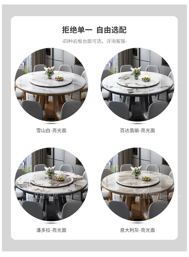 Marble Round Dining Table Nordic Luxury Style Minimalist Modern Dining Table Legs Space Savers Mesa Comedor Home Furniture