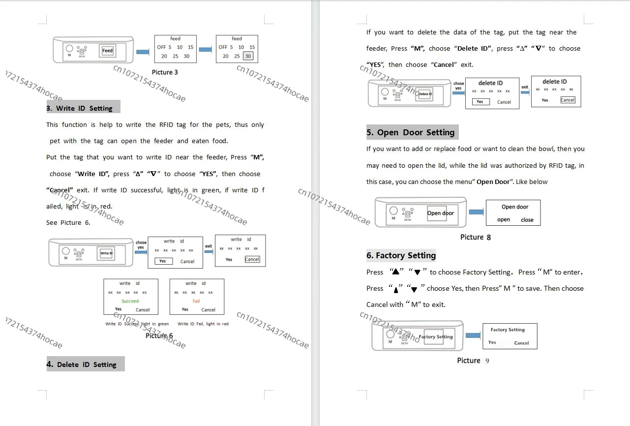 NEW Smart RFID Pet Feeder Bowl For Cats Dog And Multi Pets Homes Intelligent Automatic Timed Cat Food Dispenser