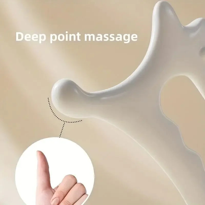 Non Ceramic Ergonomic Versatile Handheld Gua Sha Board for Face & Body Gua Sha Massage Tool, Relaxation and Beauty Massager