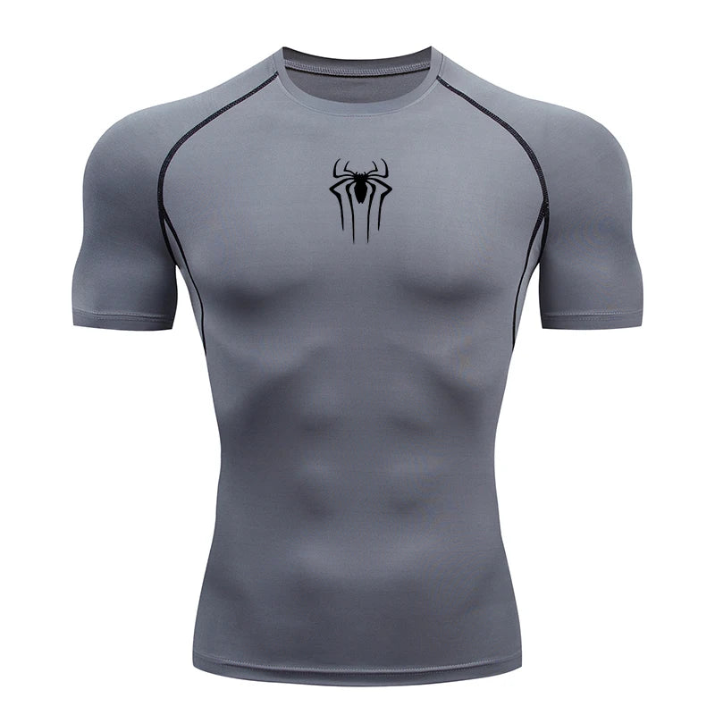 2024 Compression T Shirt Men Short Sleeve Sport Tees Fitness Running Sportsear Men Gym Elastic Quick Dry Jogging T-shirt Tops