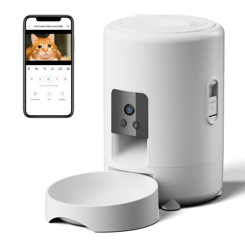 2L Smart Dog Automatic Feeder Wifi Video Capability Timer Dogs Automatic Feeders with Camera Cat Feeders Cheap Pet Supplies