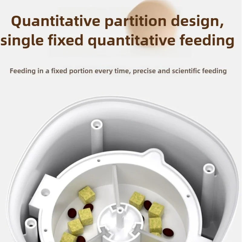 Pet Smart Cats Automatic Feeder Sealed Against Moisture Timer Quantitative Remote Cat Feeders 4l Capacity Pet Products