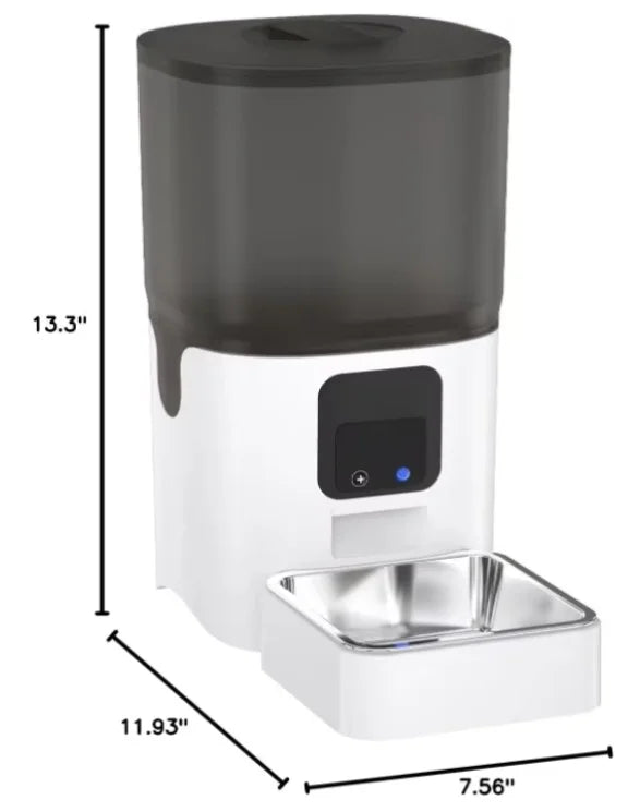 Smart Automatic Cat Feeders: WiFi Pet Feeder with APP Control for Remote Feeding, Detachable for Easy Clean, Automatic Cat Food