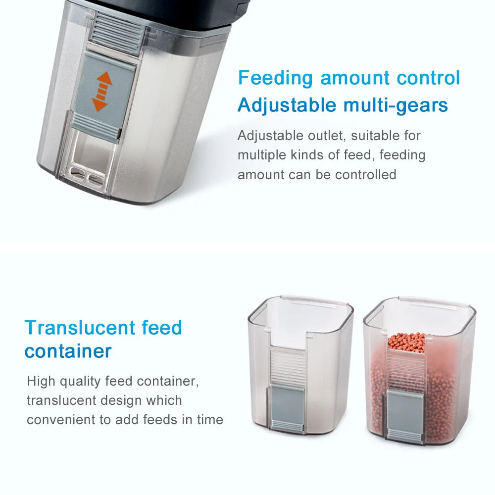 WiFi Smart Aquarium Fish Feeder Mobile App Control Aquarium Supplies Voice Control Via Speaker Automatic Feeding