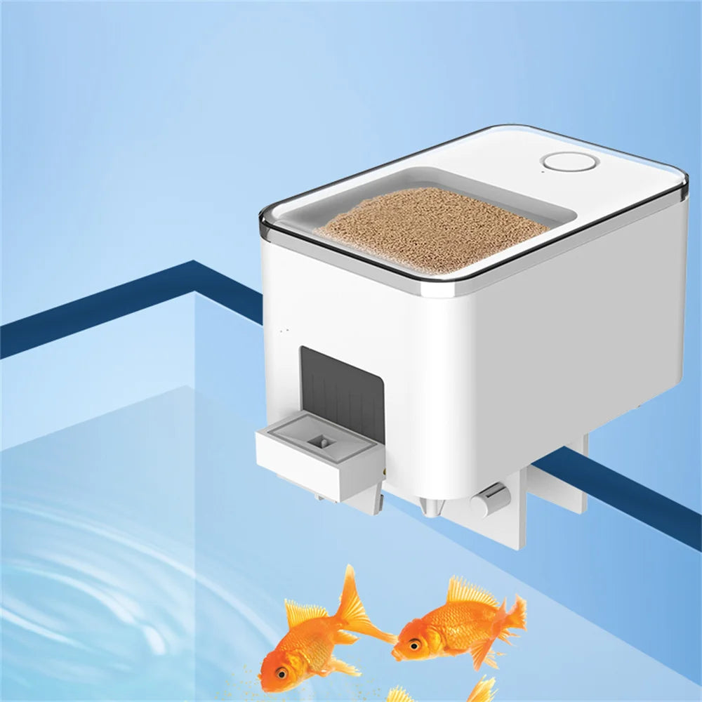 Smart APP fully automatic aquarium fish tank feeder timer wireless mobile phone remote control fish food machine