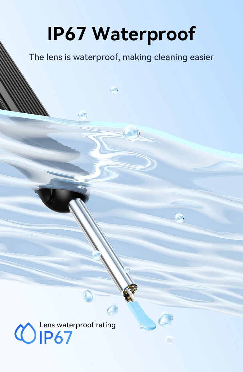 Smart ear cleaner with wireless camera and LED light offers high-precision ear wax removal as a wireless otoscope cleaning kit