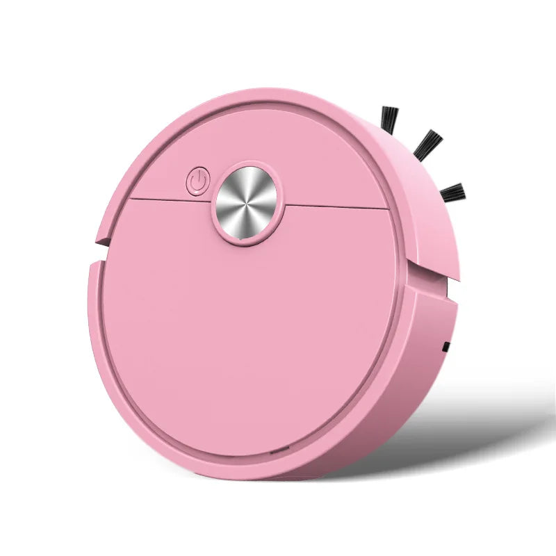 3 In 1 Smart Sweeping Robot Wireless Assistant Mopping Cleaner Easy To Use Mini Cleaning Machine For Carpet Hard Floors Pet Hair