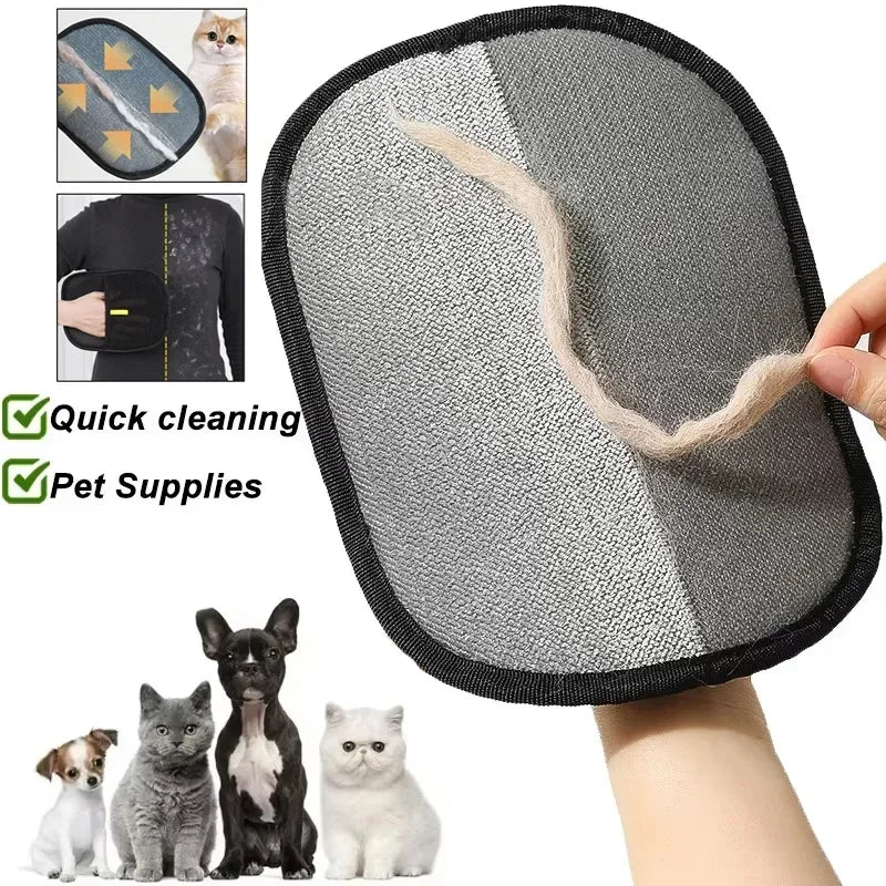 Pet Grooming Gloves Pet Hair Remover Brush Kitten Cleaning Glove Removing Dog Cat Hair From Sofa Carpet Clothes Pet Supplies