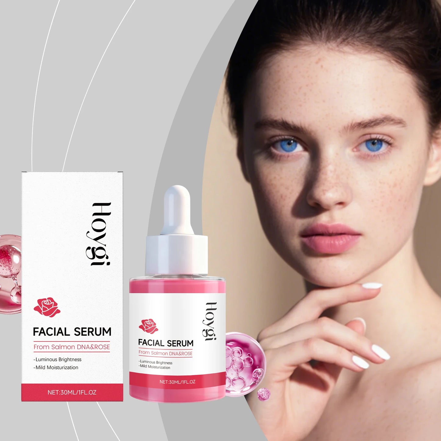 Moisturizing & Brightening Serum - Nourishes Facial Skin, Boosts Elasticity, Refines Texture & Leaves Skin Smooth