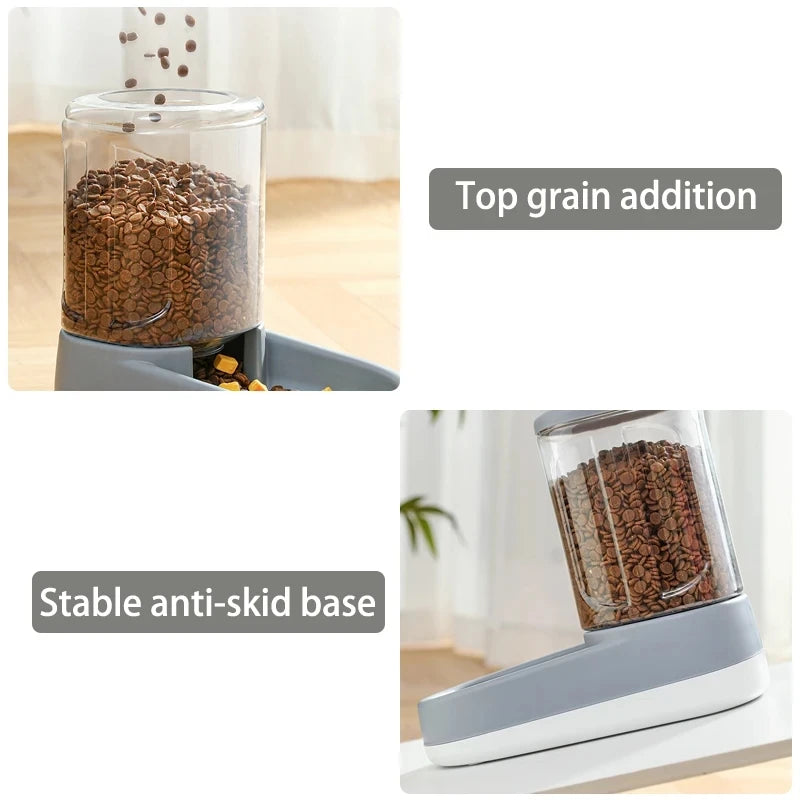￥Auto Smart Feeder with Water Dispenser｜6L Dual Tanks, Chew-Proof ABS Case, APP Control & Low-Food Alert (Durable Home Solution)