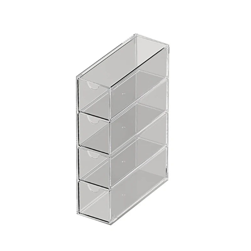 Home Organization Essentials: PP Desktop Storage Case for Chargers, Cables, Cards, Clear and Moisture-proof