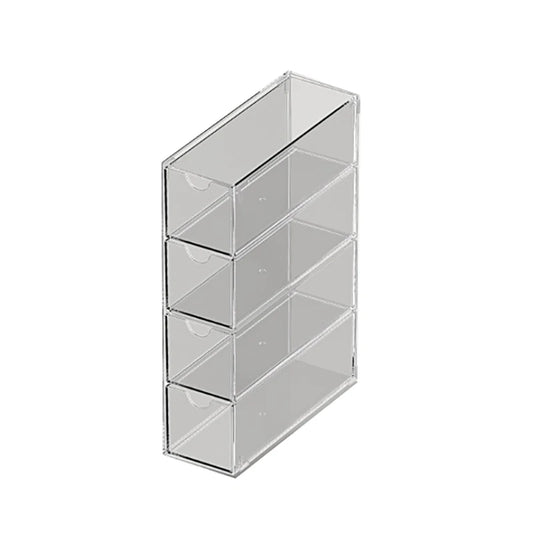 Home Organization Essentials: PP Desktop Storage Case for Chargers, Cables, Cards, Clear and Moisture-proof