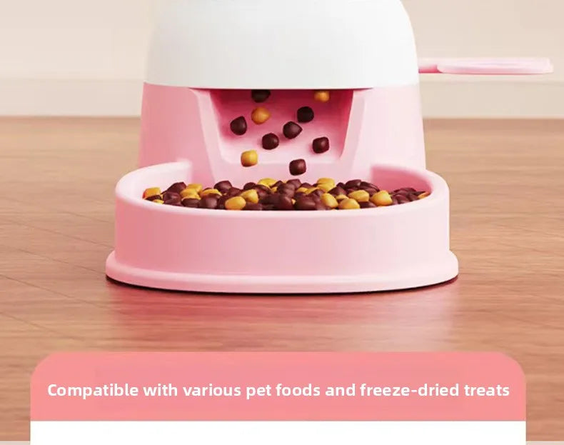 Automatic Smart Pet Feeder，Foot Pedal Operation - Free Automatic Dispenser for Cats and Dogs，Foot activated feeding system for k