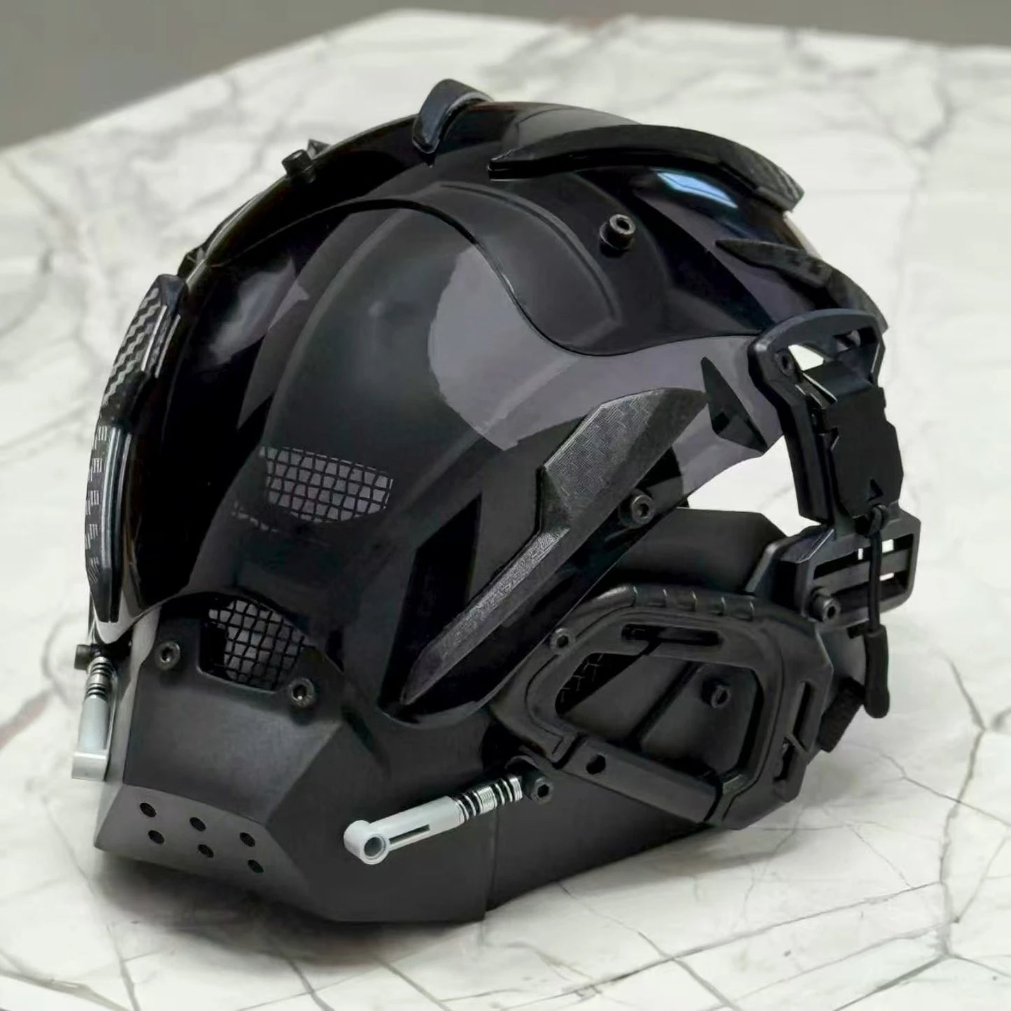 Cyberpunk mask Cosplay mask Halloween party gifts personalized role-playing mask with anti-fog lenses