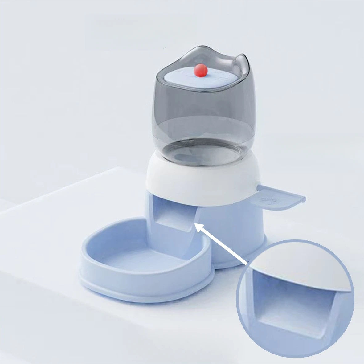 Automatic Smart Pet Feeder，Foot Pedal Operation - Free Automatic Dispenser for Cats and Dogs，Foot activated feeding system for k