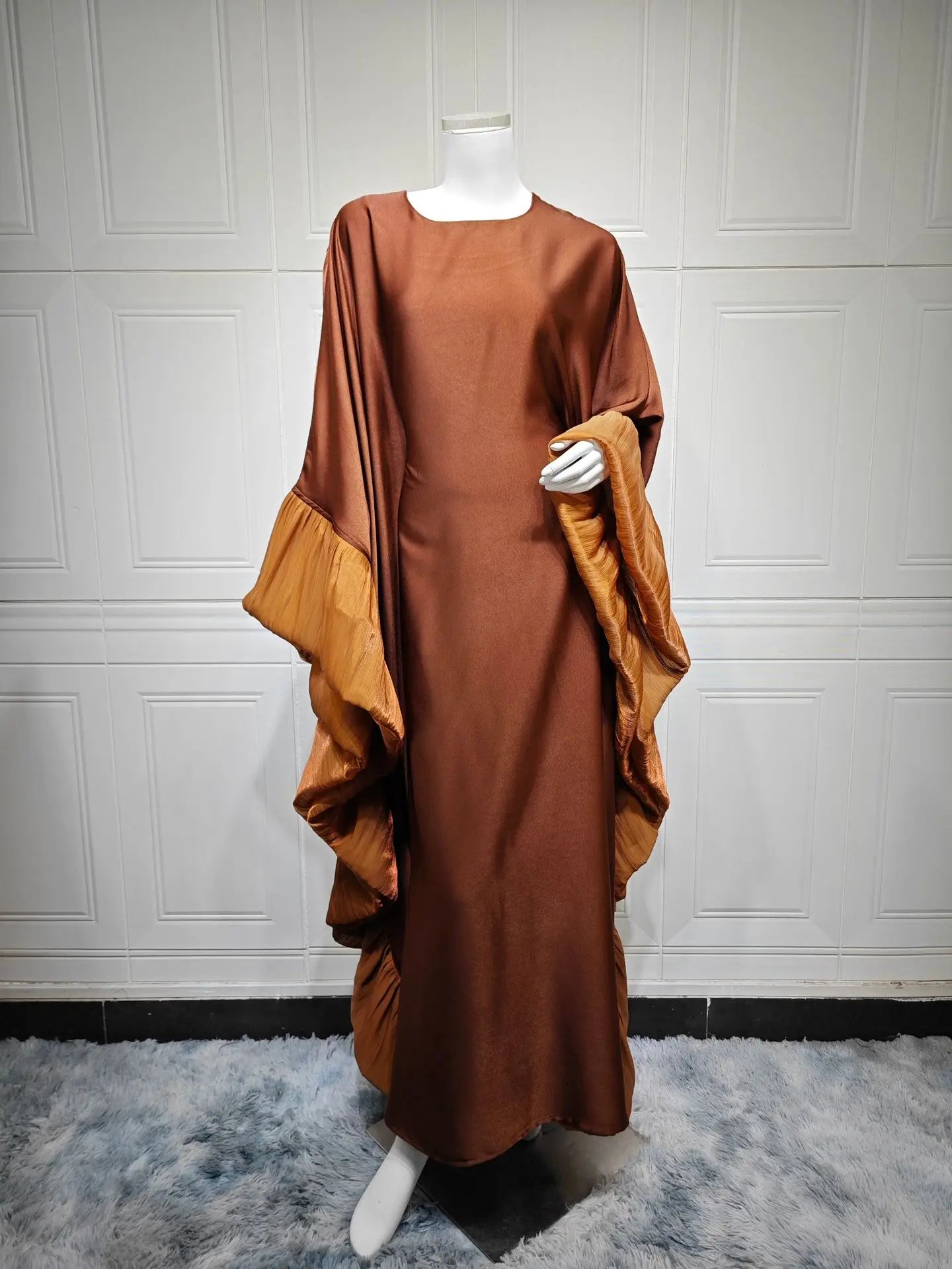 2025 Eid Arabic Muslim Women Modest Dress Luxury Dubai Abaya Islamic Party Lace-detailed Sleeves Robe Festival Turkey Outfit