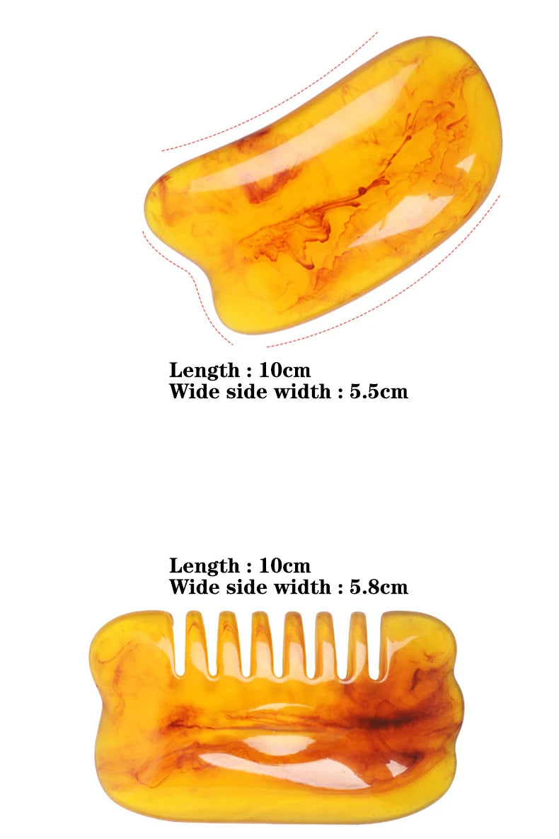 7Pcs/Set Beauty Scrapping Massage Tool Guasha Massager Gua Sha Board Face Eye Body Acupoint Stimulation Therapy SPA Scraper