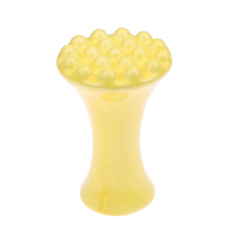 Yellow Ceramic Gua Sha For Face Body Massage Tool Body Guasha Board For Relief Massage Face Lift Gua Sha Massager