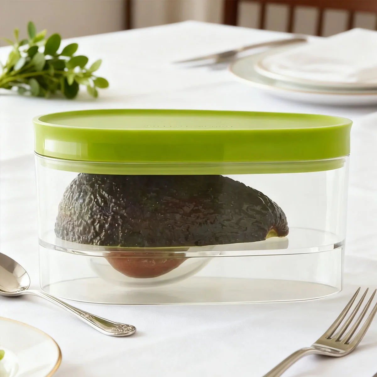 1pc Avocado Food Storage Box Space Saving Avocado Saver Plastic Fruit Container for Kitchen Crisper Vegetable Organizer