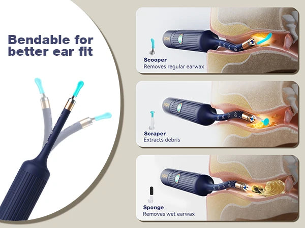 Smart Visual Ear Wax Upgraded Cleaner With Camera 800W HD Endoscope Brighter Clearer Clarity Ear Cleaning Tool Includes Storage