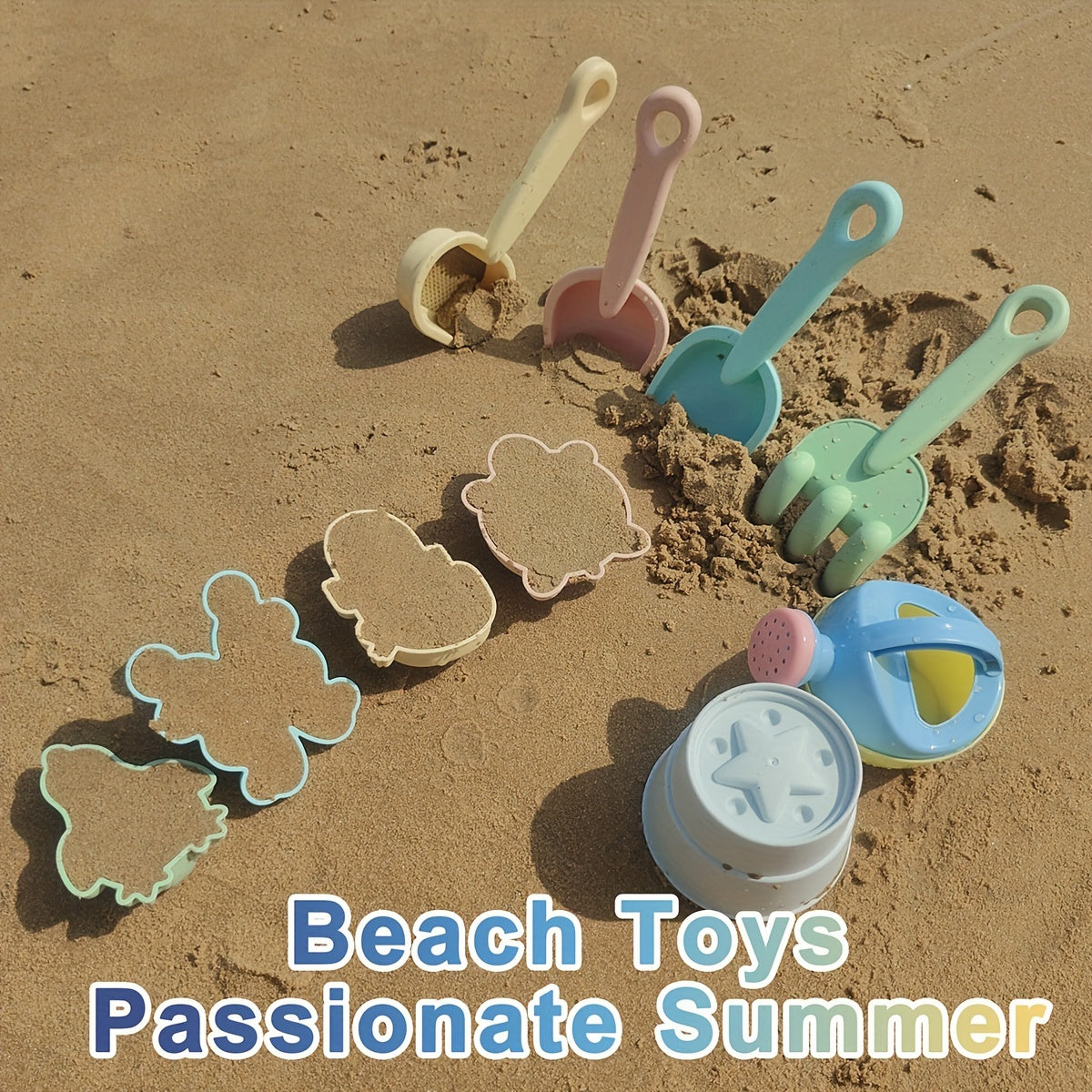 11PCS Beach Sand Toys Set - Fun Morandi Color Combination - Perfect Outdoor Toys For Kids!