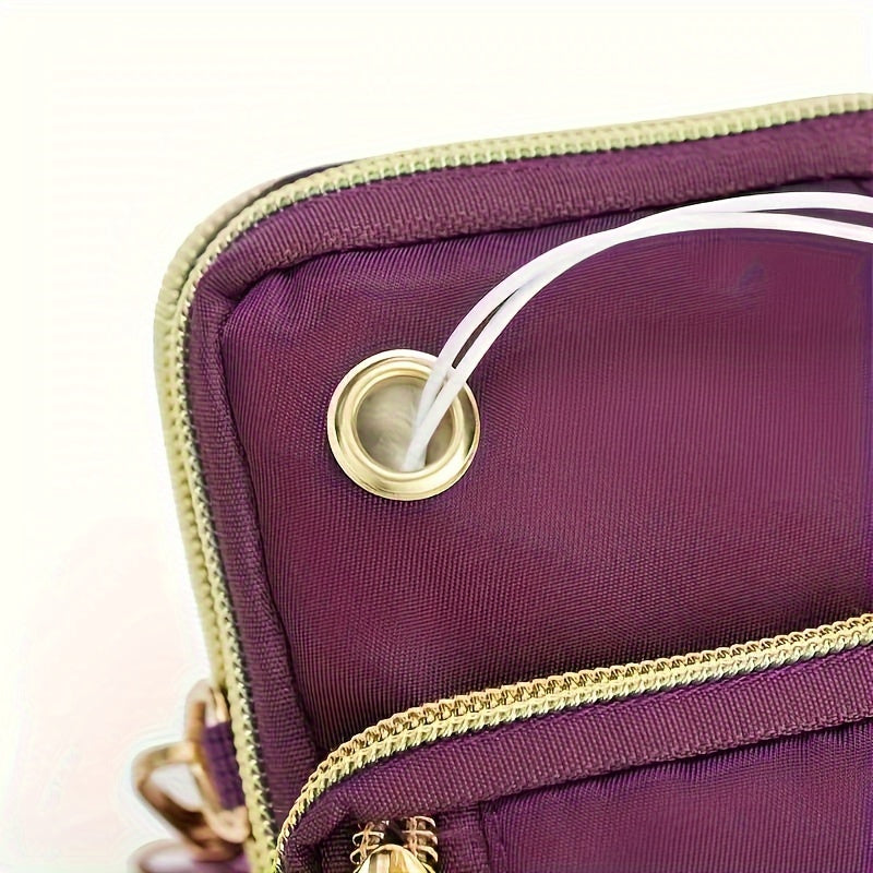 1pc Stylish Womens Fashion Crossbody Mini Bag - Portable Sports Arm Wallet for Active Lifestyle - Lightweight, Secure Phone & Lipstick Holder, Perfect for On-the-Go Convenience