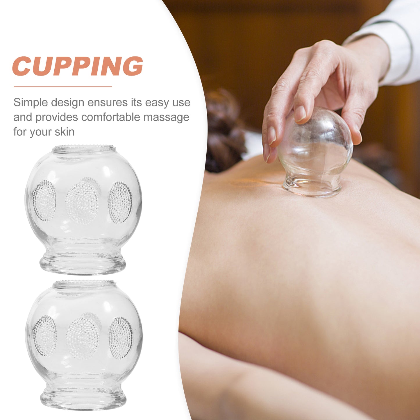6Pcs Gua Sha Therapy Cans Body Set Chinese Set Glass Fire Can Hand Tools Appliance Cupping Cup Massager Scraping Cupping Cups