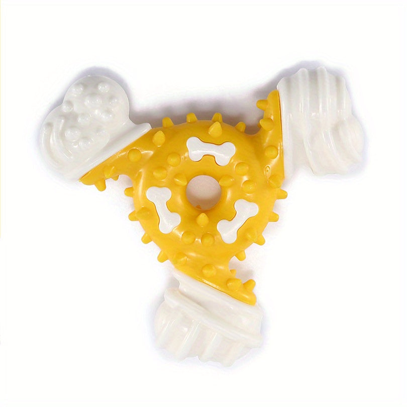 Durable Dog Chew Toy for Teeth Cleaning - Bite-Resistant Nylon Dental Stick with Interactive Puzzle Design, Ideal for Small to Medium Breeds, Promotes Healthy Chewing and Play, Dog Toys for Aggressive Chewers