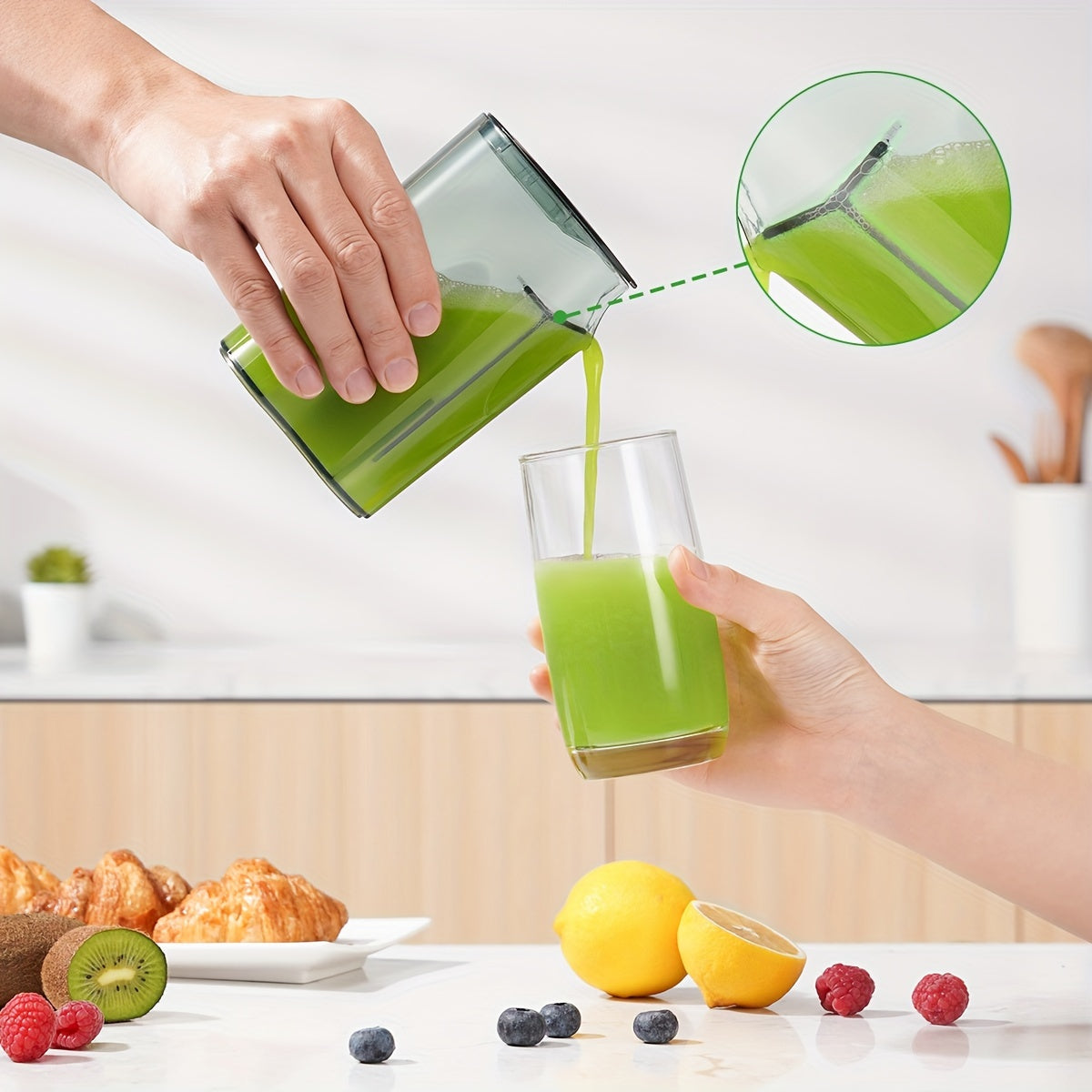 GDOR 600W High-Speed Centrifugal Juicer, 2.5" Wide Chute, 15oz Large Capacity | Easy Clean & Dishwasher Safe, BPA-Free | Compact Design for Fresh Juice, Fruits & Vegetables, Space-Saving Black & Transparent (Ideal for Healthy