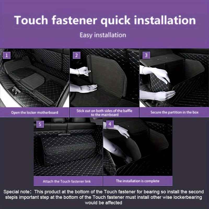 1pc Car Trunk Organizer Storage Box Collapsible Auto Cargo Storage Container Toys Food Storage Bag Car Stowing Automotive Accessories